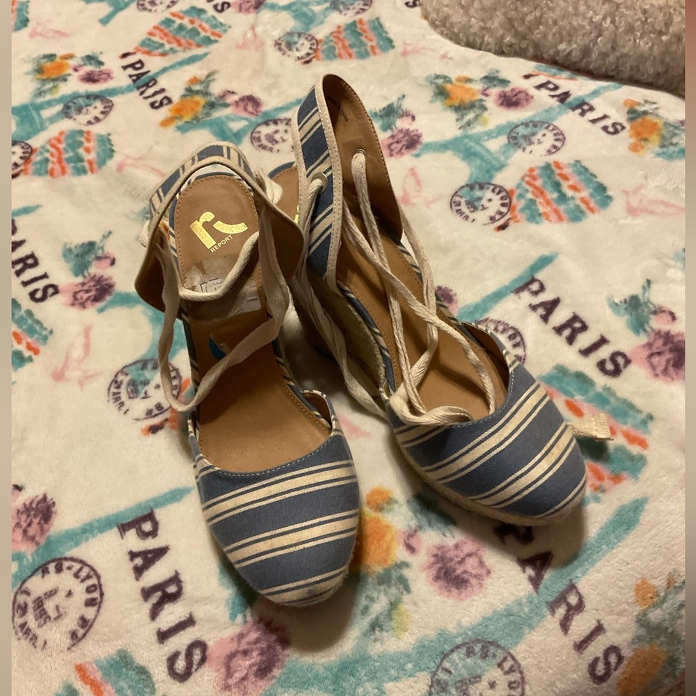 Gently used espadrilles, super comfortable heels.